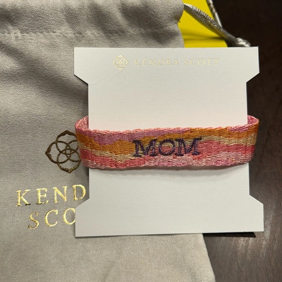 Kendra Scott Pink and Orange Embroidered Bracelet - Picture 1 of 3